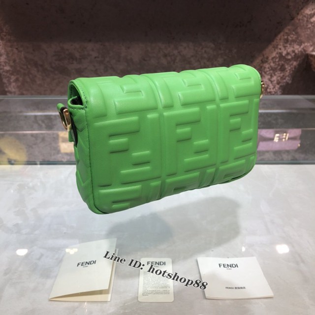 FENDI精品女包 芬迪BAGUETTE羊皮手袋 Fendi 0191s迷你肩背斜挎包 fdzg2530